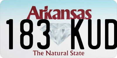 AR license plate 183KUD