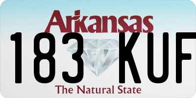 AR license plate 183KUF