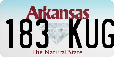 AR license plate 183KUG