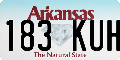 AR license plate 183KUH