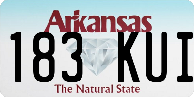 AR license plate 183KUI