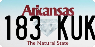 AR license plate 183KUK