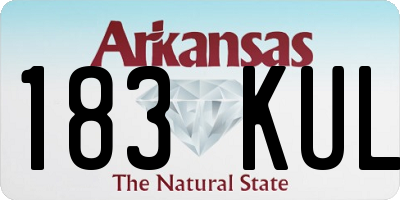 AR license plate 183KUL