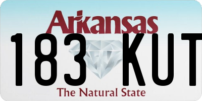 AR license plate 183KUT