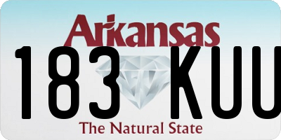 AR license plate 183KUU