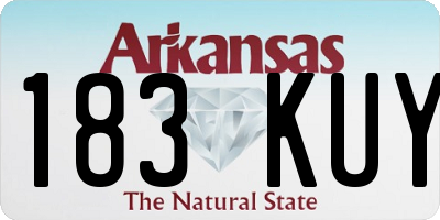 AR license plate 183KUY