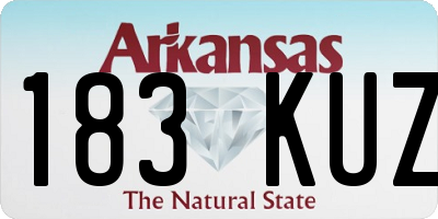 AR license plate 183KUZ