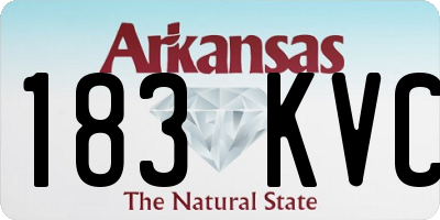 AR license plate 183KVC