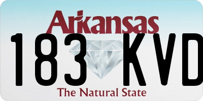 AR license plate 183KVD