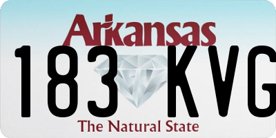 AR license plate 183KVG