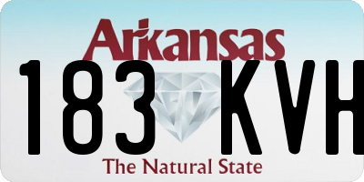 AR license plate 183KVH