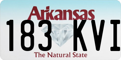 AR license plate 183KVI