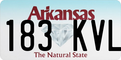 AR license plate 183KVL