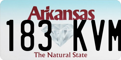 AR license plate 183KVM