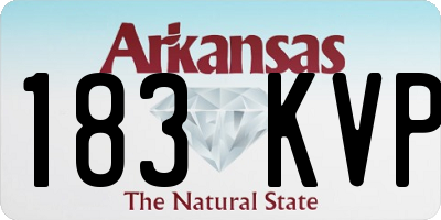 AR license plate 183KVP