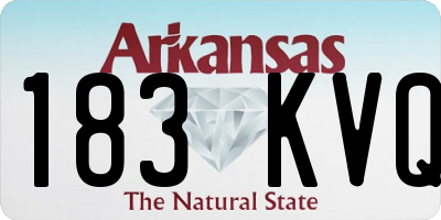 AR license plate 183KVQ