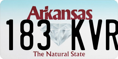 AR license plate 183KVR