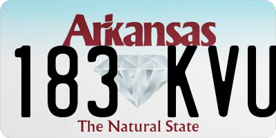 AR license plate 183KVU