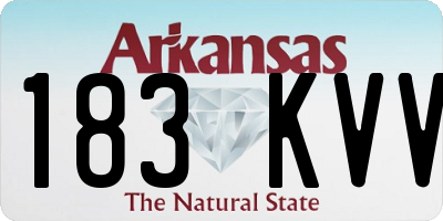 AR license plate 183KVV