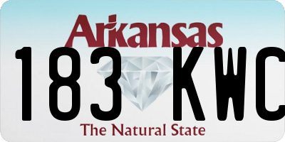 AR license plate 183KWC