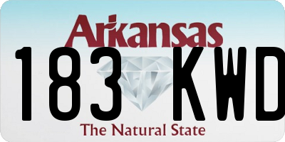 AR license plate 183KWD