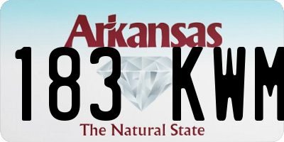AR license plate 183KWM