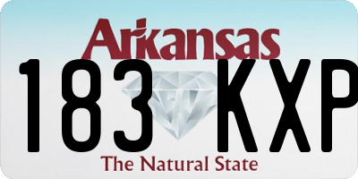 AR license plate 183KXP