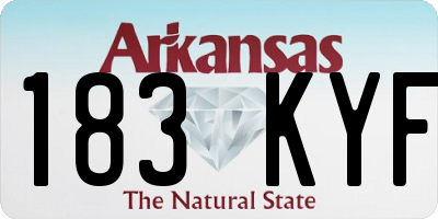 AR license plate 183KYF