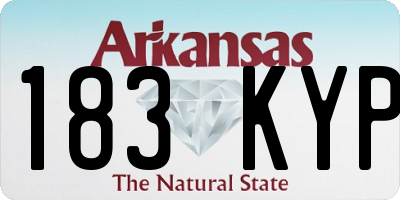 AR license plate 183KYP