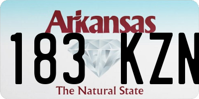 AR license plate 183KZN