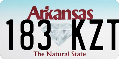 AR license plate 183KZT