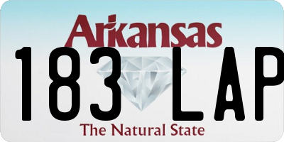 AR license plate 183LAP