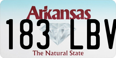 AR license plate 183LBV