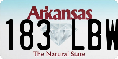 AR license plate 183LBW