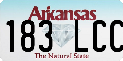 AR license plate 183LCC