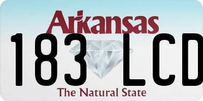 AR license plate 183LCD