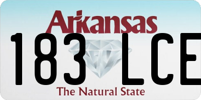 AR license plate 183LCE