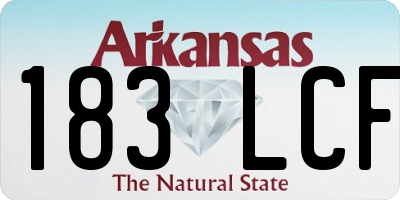 AR license plate 183LCF