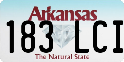 AR license plate 183LCI