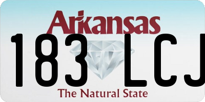 AR license plate 183LCJ