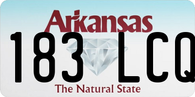 AR license plate 183LCQ