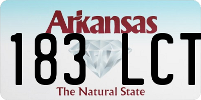 AR license plate 183LCT