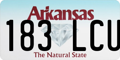 AR license plate 183LCU