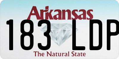 AR license plate 183LDP