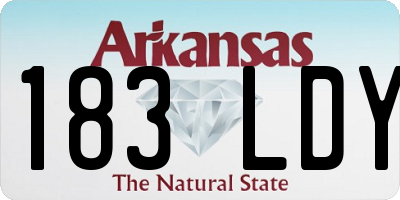 AR license plate 183LDY
