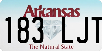 AR license plate 183LJT