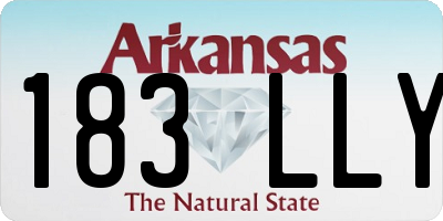 AR license plate 183LLY