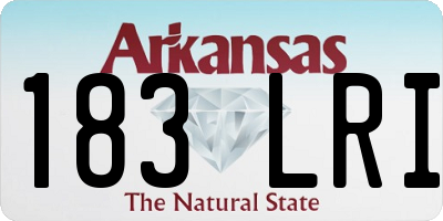 AR license plate 183LRI
