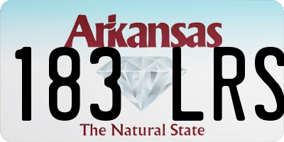 AR license plate 183LRS