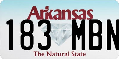 AR license plate 183MBN
